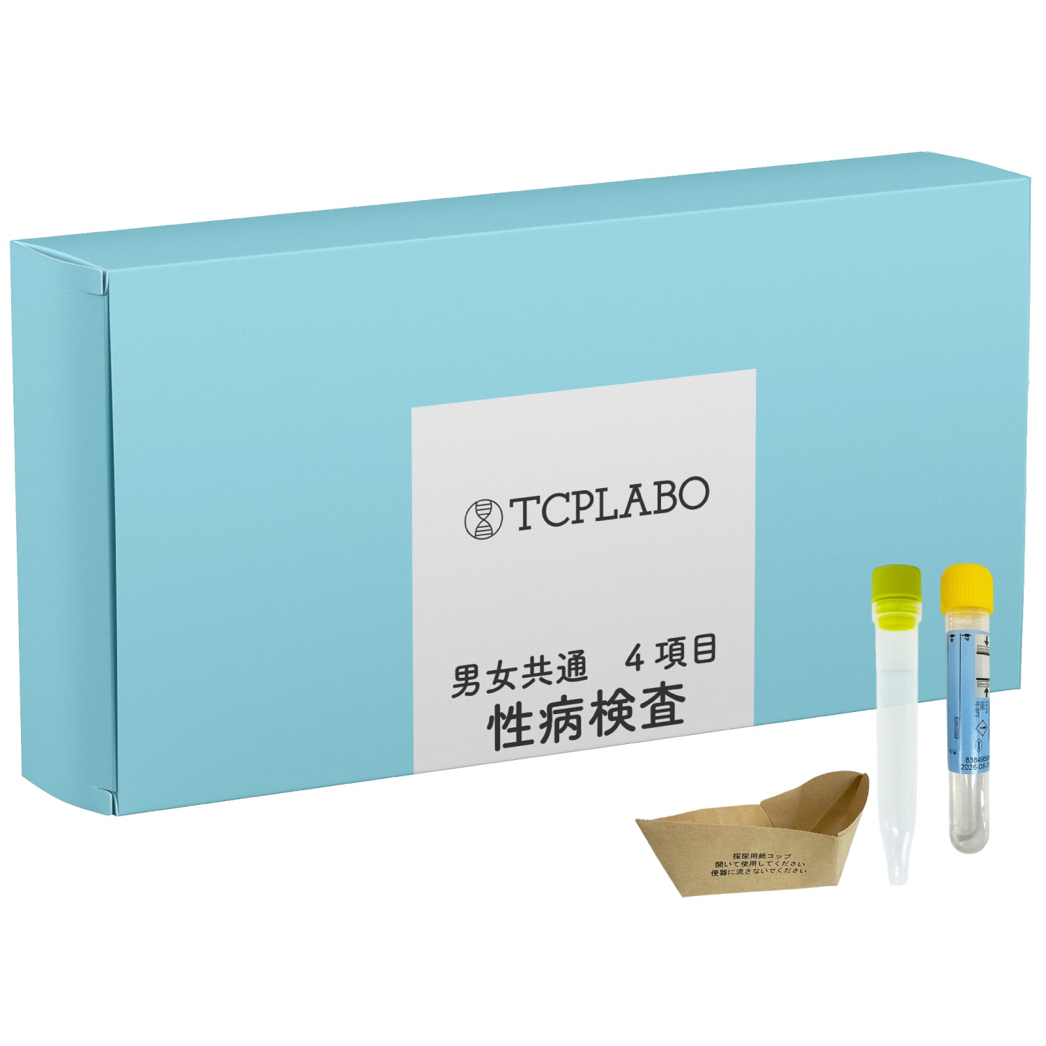 性病検査キット ４項目-D 男女共通 うがい液 尿検査 TCPLABO